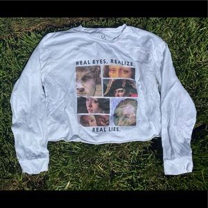 graphic longsleeve croptop